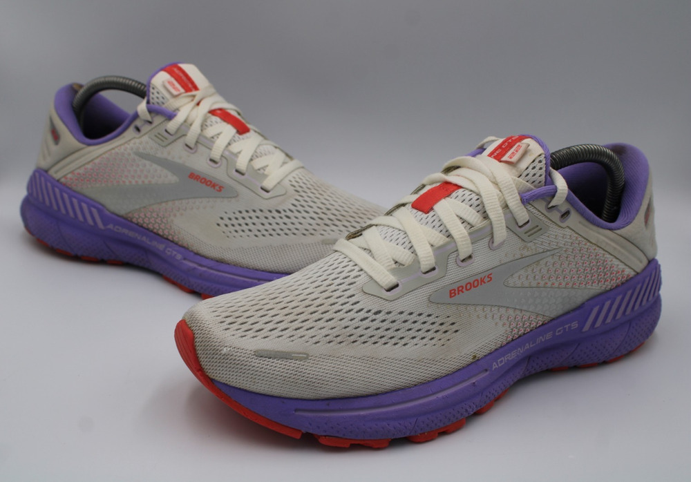 Size 9 - Brooks Women's Adrenaline GTS 22 Gray Running Shoes- 1203531B105